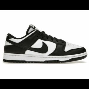 Nike Black and White Low Dunk